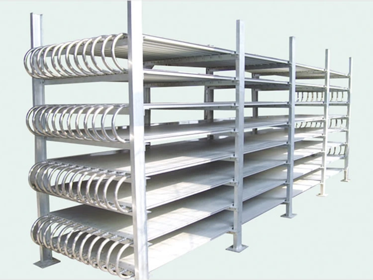 Flaches Gefrierregal aus Aluminium